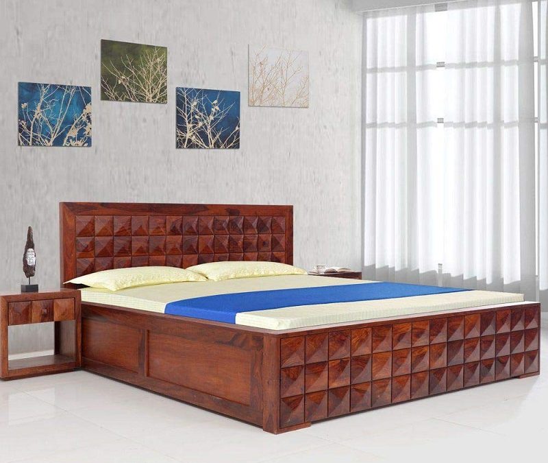 Wooden custom bed: